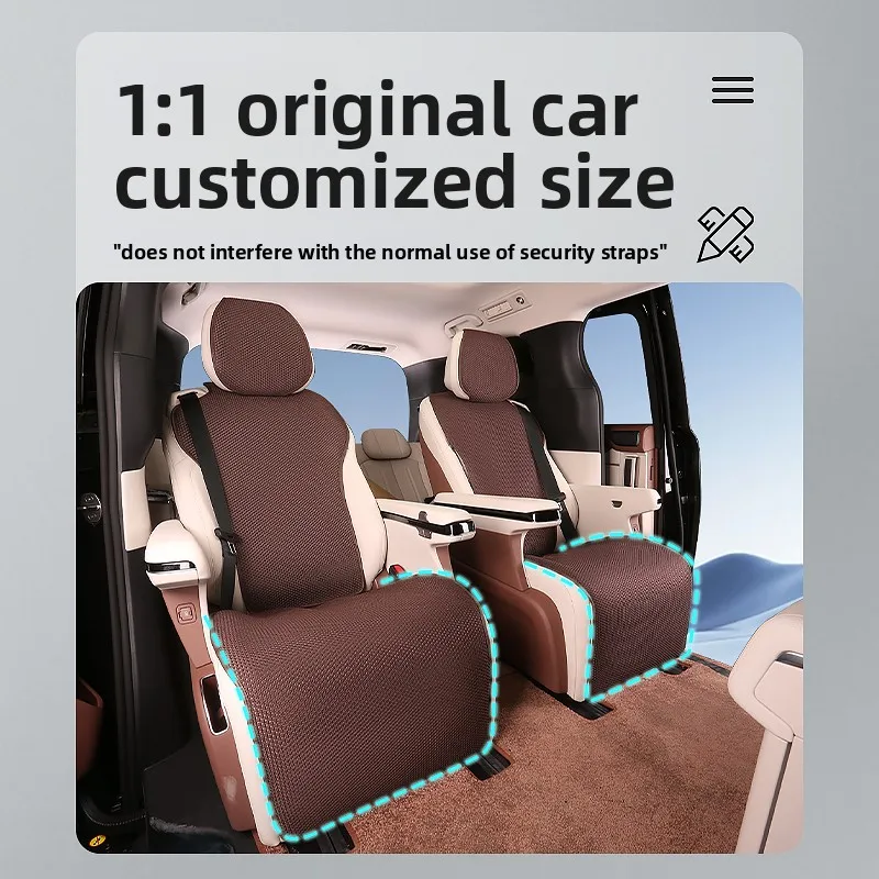 Summer Cushion Summer Breathable Full Coverage Tencel Hemp Special Seat Supplies Modification