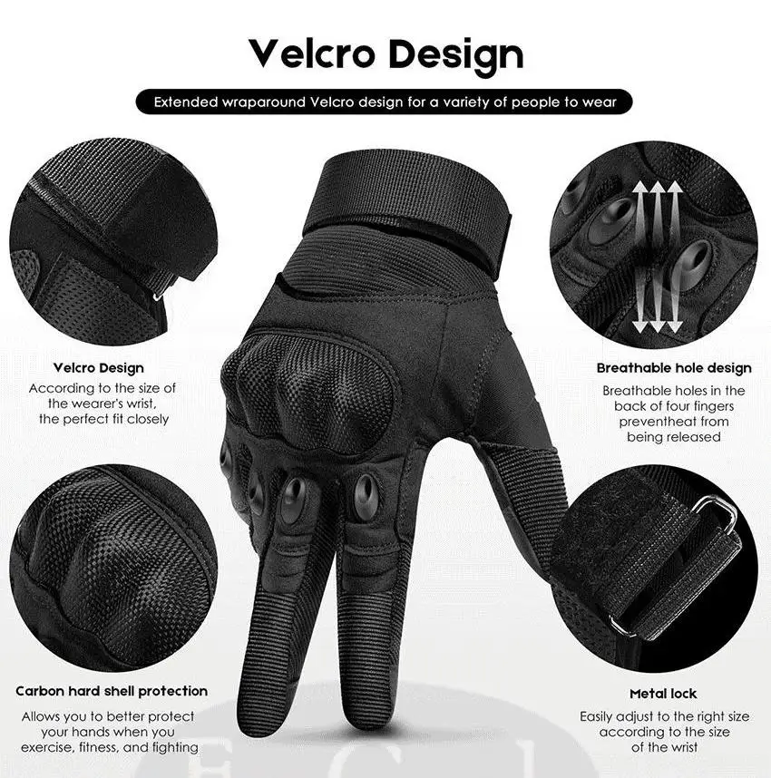 Leather motorcyclist Gloves Touchscreen For Motorcycle Tactical Moto Motorbike Bike Protective Gear Racing Full Finger Glove Men