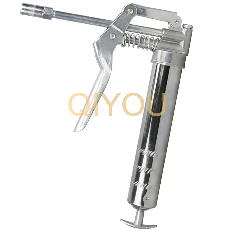 4000 PSI Pistol Grip Mini Grease Gun with 120CC Load, Alloy Barrel Manual Grease Gun Kit Car Oil Pump