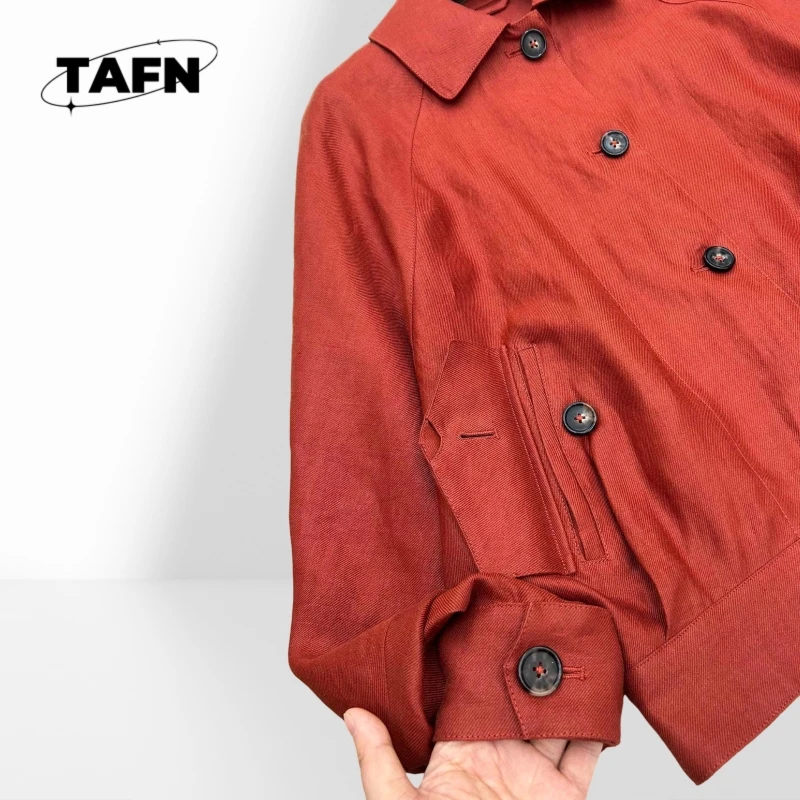 25 Nowy Europejski i Amerykański Styl Wysokiej Jakości Kaszmirowy Ciepły Luksusowy Damski Płaszcz Modny Luźny Krótki Płaszcz KurtkaA25253