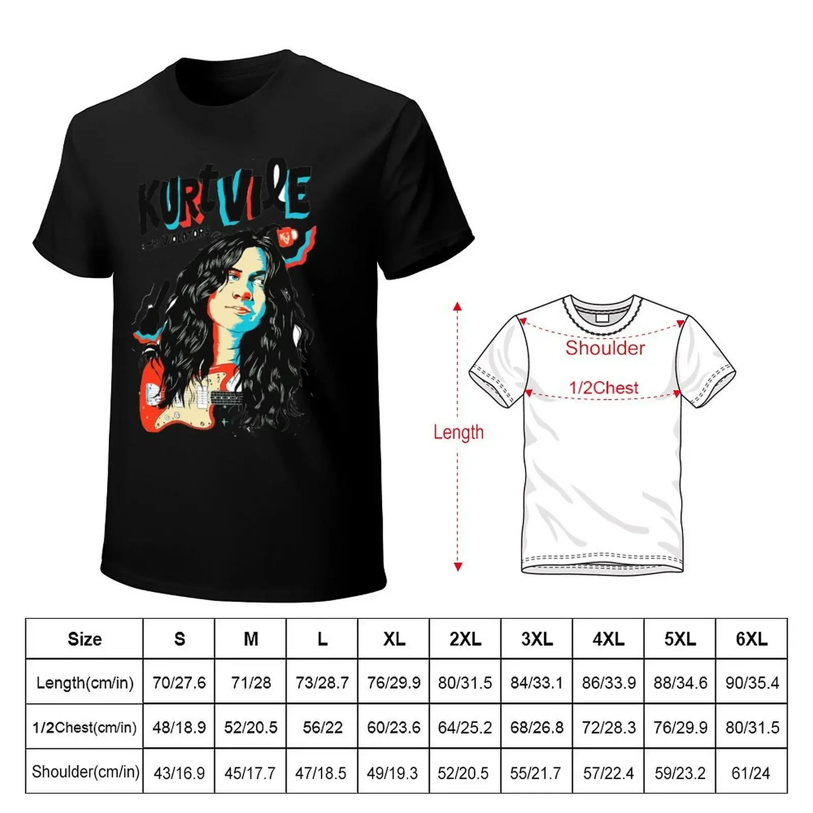 kurt vile T-Shirt Blouse summer tops vintage anime shirt mens graphic t-shirts big and tall