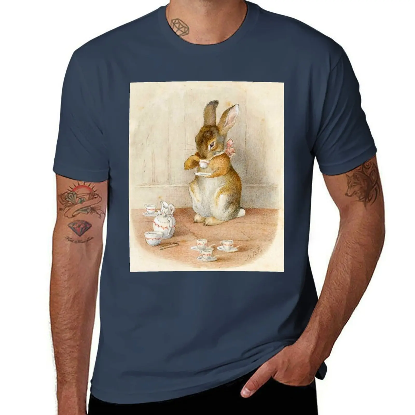 Rabbit Tea Party - Beatrix Potter T-Shirt sublime tshirts personalised croswit shirt man shirts graphic tee mens clothes