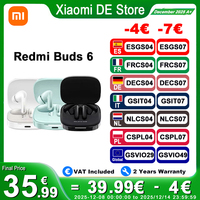 Xiaomi Redmi Buds 6 Global Version Up to 49dB active noise cancellation Up to 42 hours of listening with charging case