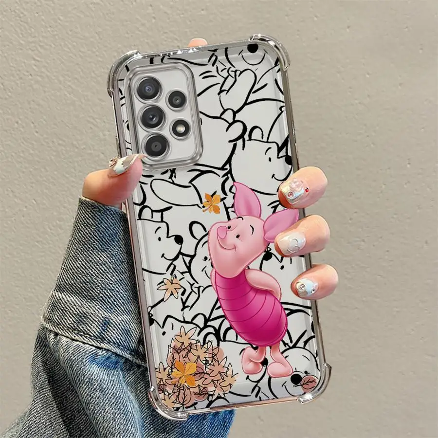 Case for Samsung Galaxy A33 A15 A52 A55 A24 A25 A13 A26 A16 A21s A35 A36 Soft Phone Cover Disney Winnie The Pooh