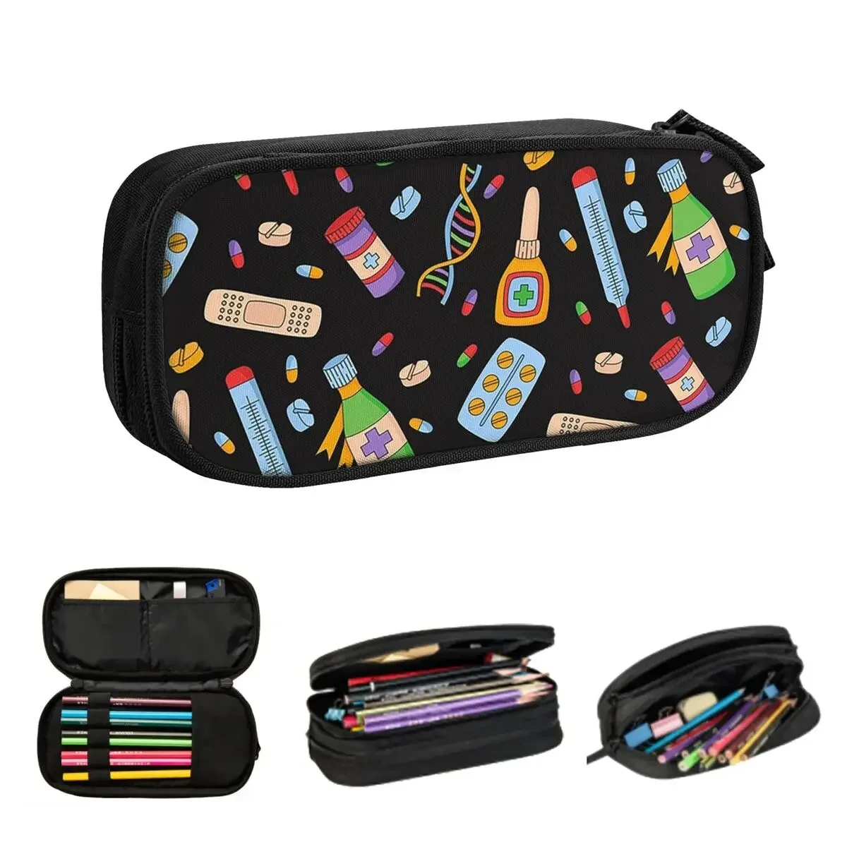 

Nursing Tools Pencil Cases Large Storage Pen Bags Pen Box Pencil Pouch For Boys Girls Students Stationery School Office