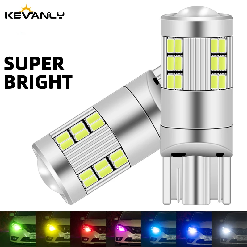 2 قطعة 12-24 فولت T10 W5W 194 168 مصباح LED فائق السطوع لمبات سيارة التخليص عرض الضوء 2016 رقائق 27SMD السيارات الداخلية القراءة مصباح بشكل قبة