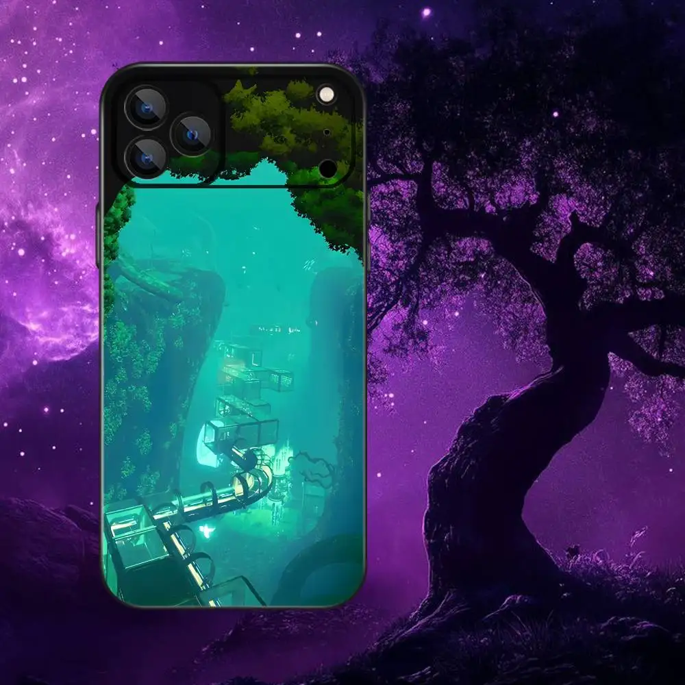 B-Below Zero Subnauticas Capa de telefone para iPhone 17,16,15,14,13,12,Pro,Max,Plus,E,SE4,Air,Mini Caixa macia preta