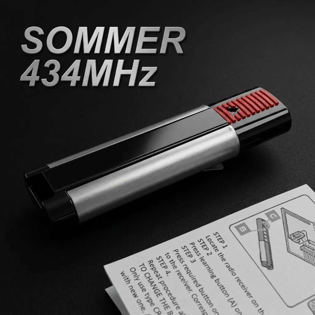 

Remote Control 434mhz SOMMER tx03 434 4 xp 4014 TX03-434-2 4022 TX02-434-2 4013 TX03-434-4-XP 434 Transmitter Replacement