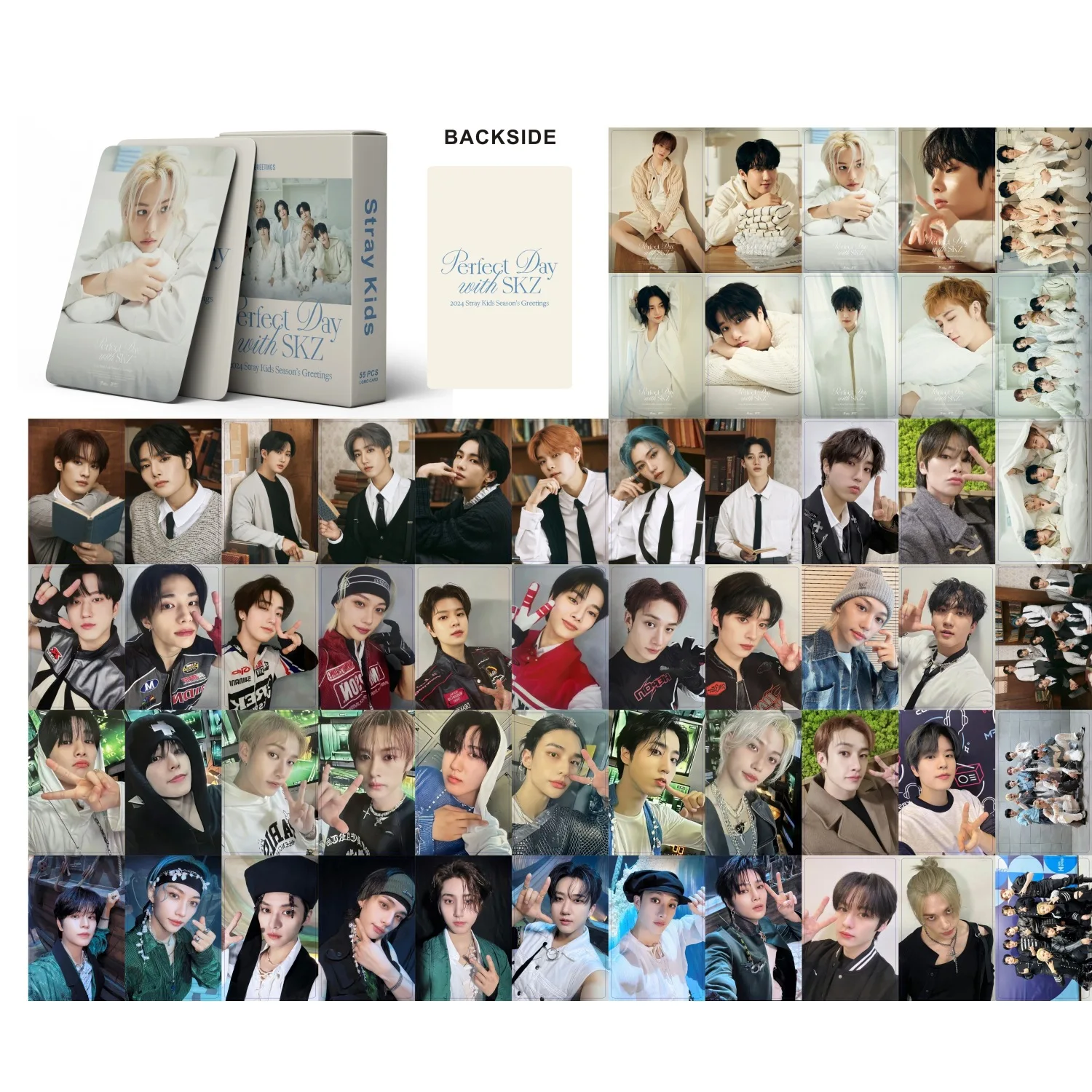 55pcs Kpop Photocard Rock Star Five Star Album Hyunjin Felix Bangchan Lomo Cards Photo Print Cards Set Fans Collection