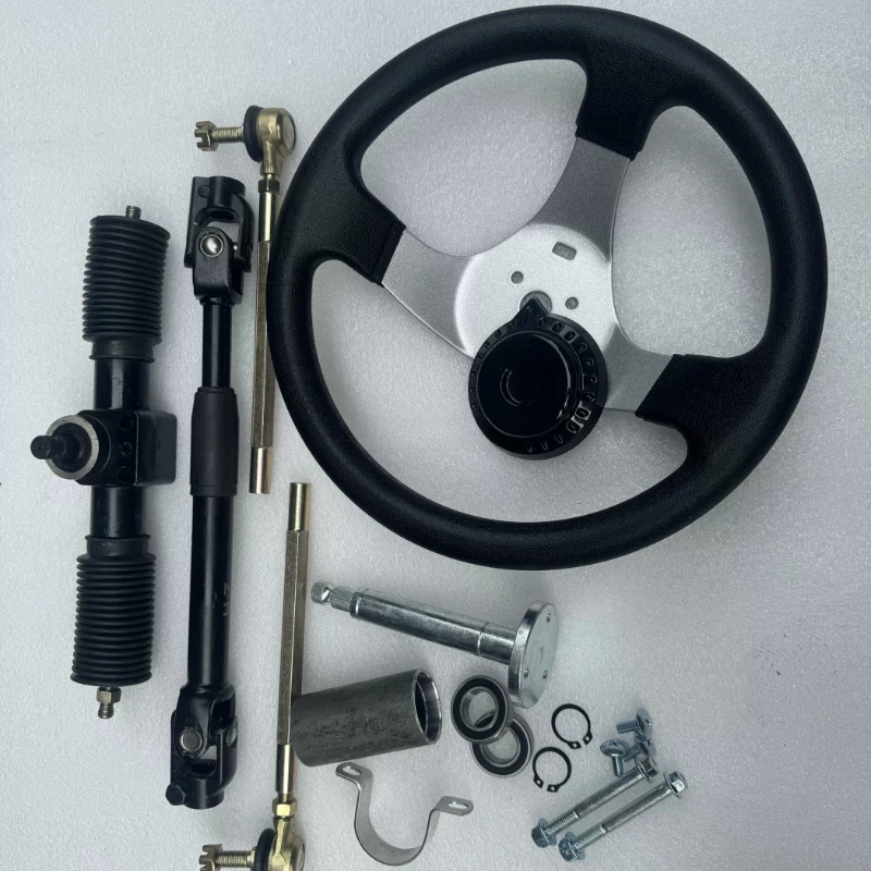 Homemade four-wheel electric vehicle ATV kart 32-42CM aluminum steering wheel steering 1.5 turns