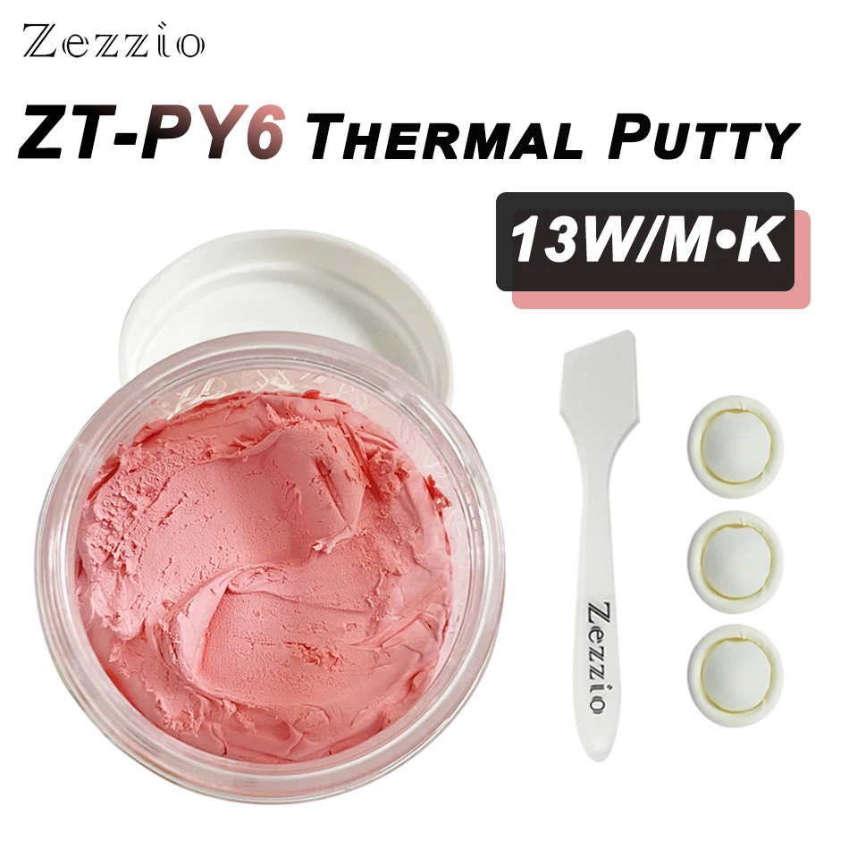 Zezzio ZT-PY6 Masilla Térmica 13W/mK GPU No Conductora - imagen 3
