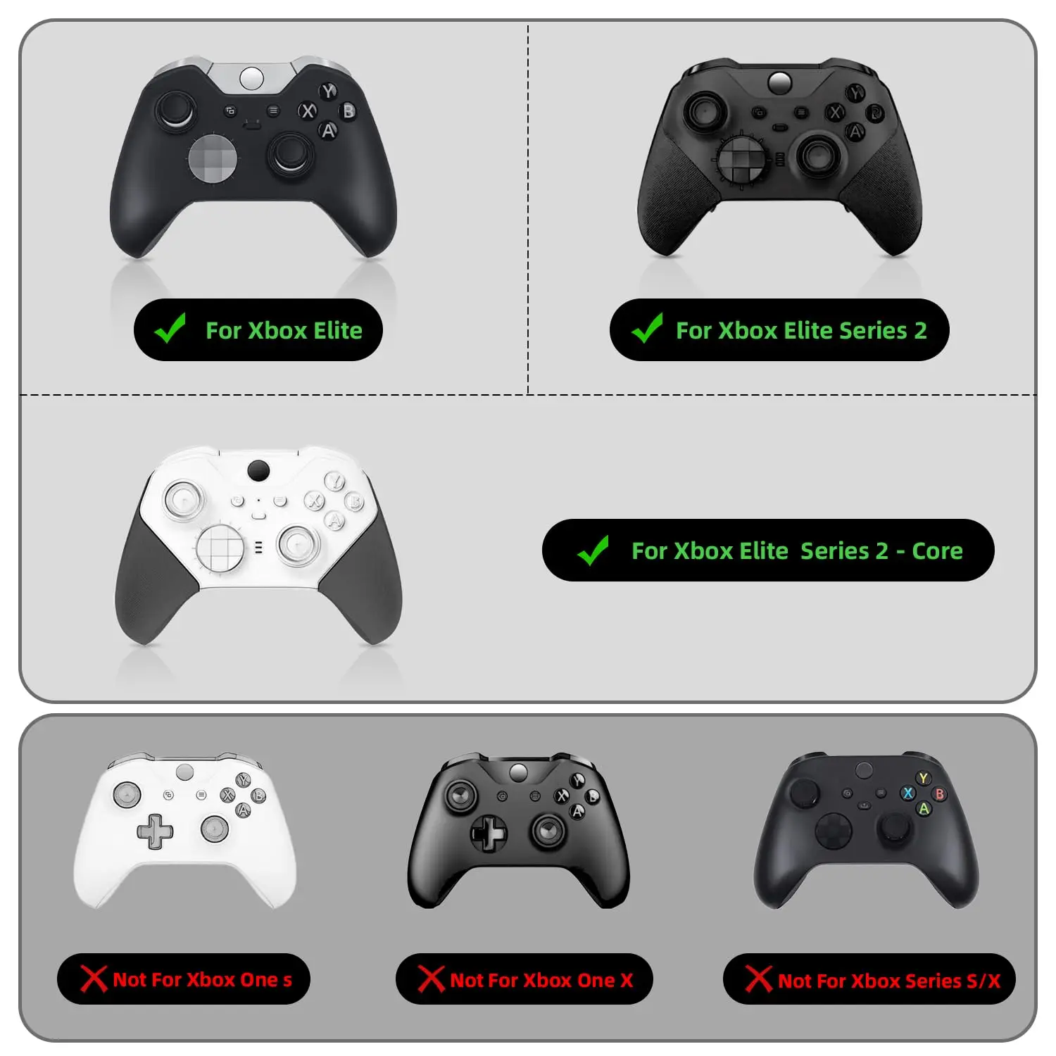 4 шт. весла для контроллера Xbox Elite, магнитные замки, запасные части для Xbox One Elite/Elite Series 1/Elite Series 2