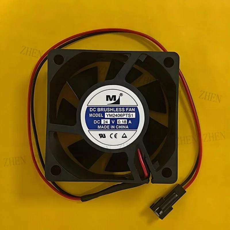 

1 шт. Новый вентилятор охлаждения YM2406PTS1, 6025, DC24V, 0.18A, 6 см, 2 контакта