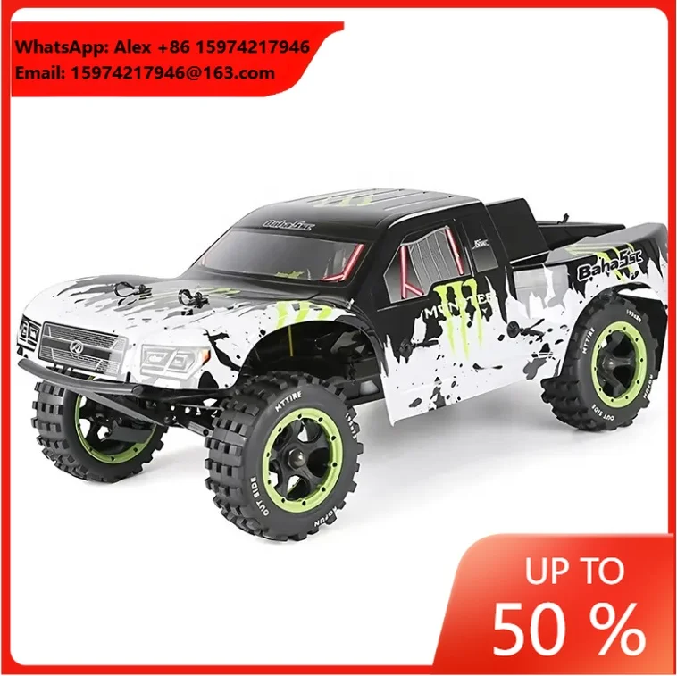 Rovan BAJA 5SC RWD 5TH 32CC 2 Stroke Engine Aluminum Alloy RTR Gas  Remote Control Nitro Stadium Racer Hobby TRUCK 1/5