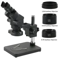 7X-90X Industry Binocular Microscope Stereo Microscope Super Widefield 10XEyepieces 56-LED Ring Light Stand For PCB Phone Repair
