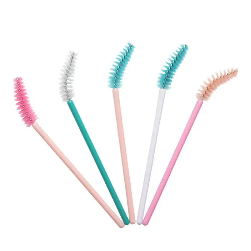 Rainbow Disposable Eyelash Applicator Wands Curler Eyebrow Brush Set Mascara Eyebrow Spoolers Comb Wands Spoolies Brushes