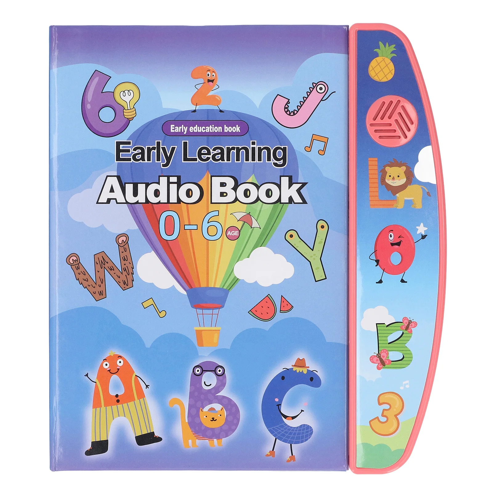 Libro electrónico para niños, acción educativa temprana en inglés, lectura de dedos con sonido, libro de Audio portátil para 2-6 niños