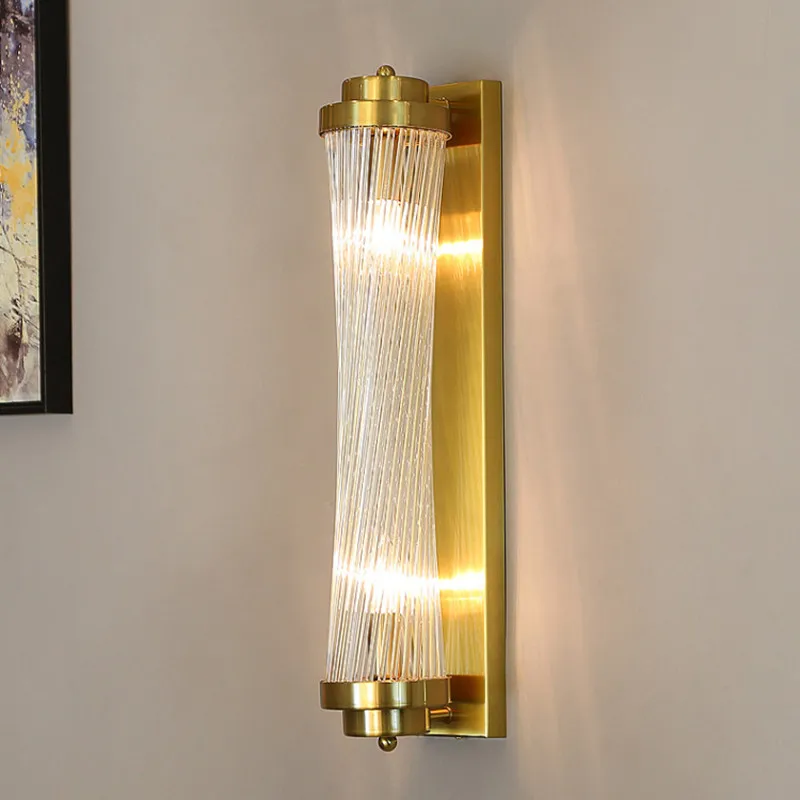 

LED Luxury Crystal Wall Lamps For Living Room Hall Foyer Hotel Indoor Home Art Decor Wall Sconces Gold Bedside Lights Wall Light