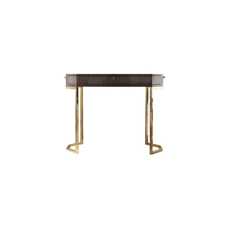 Light luxury multi-functional dresser simple stainless steel makeup table stool