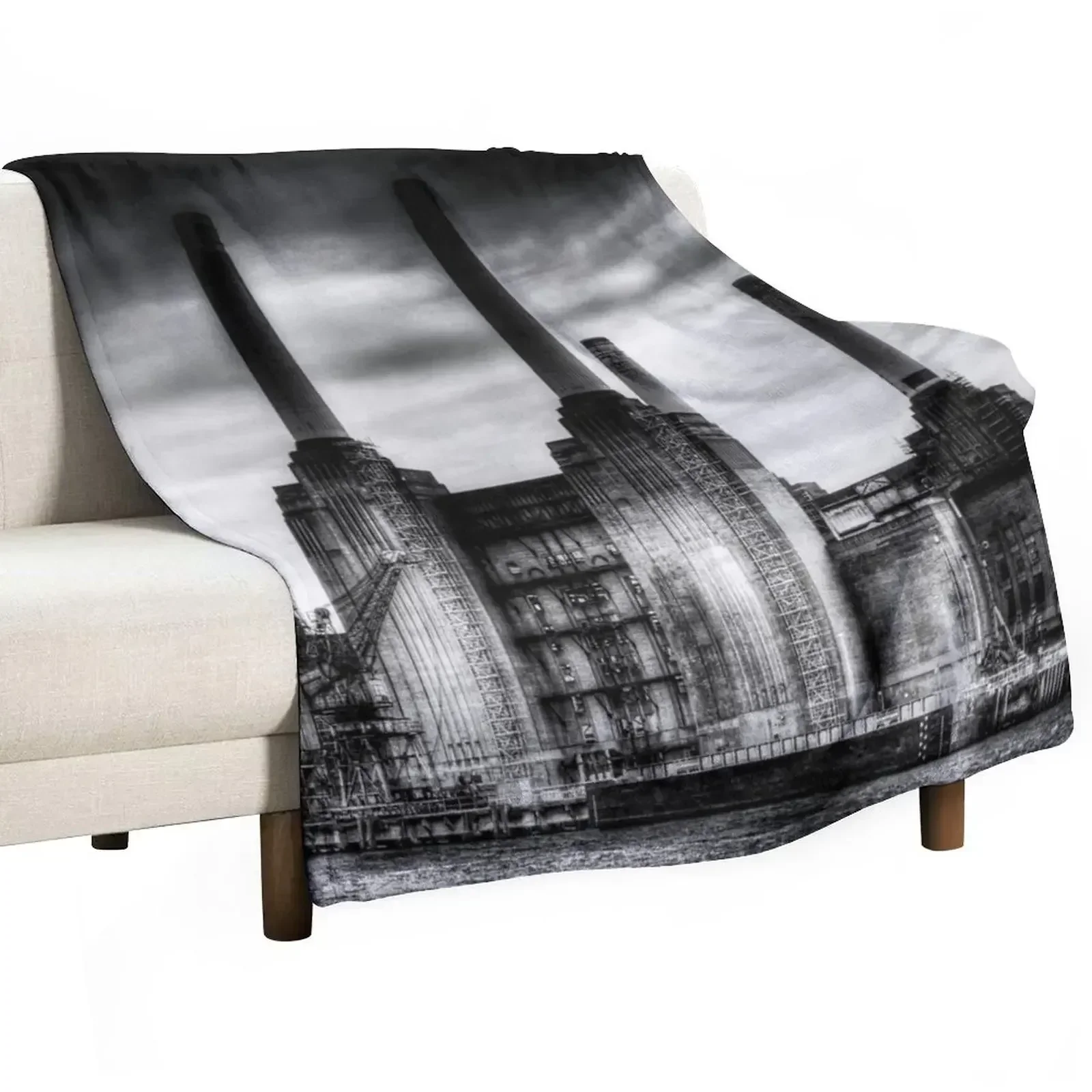 

Battersea Power Station London Throw Blanket Luxury Brand halloween cosplay anime Blankets