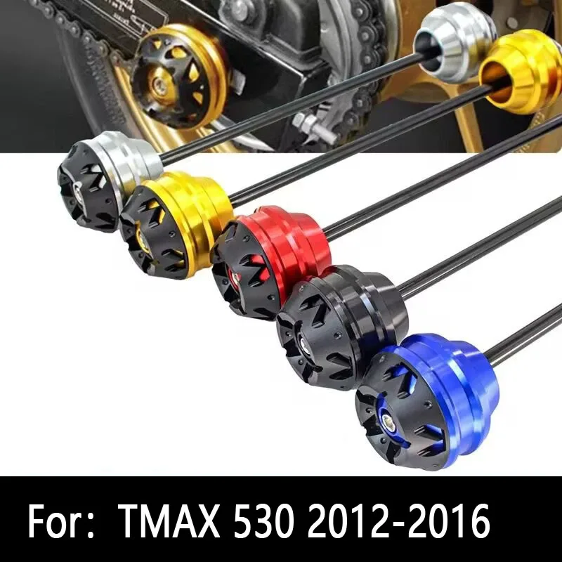 

Motorcycle parts Falling Protection Front & Rear Axle Slider Falling For Yamaha TMAX 530 T MAX 2012 2013 2014 2015 2016