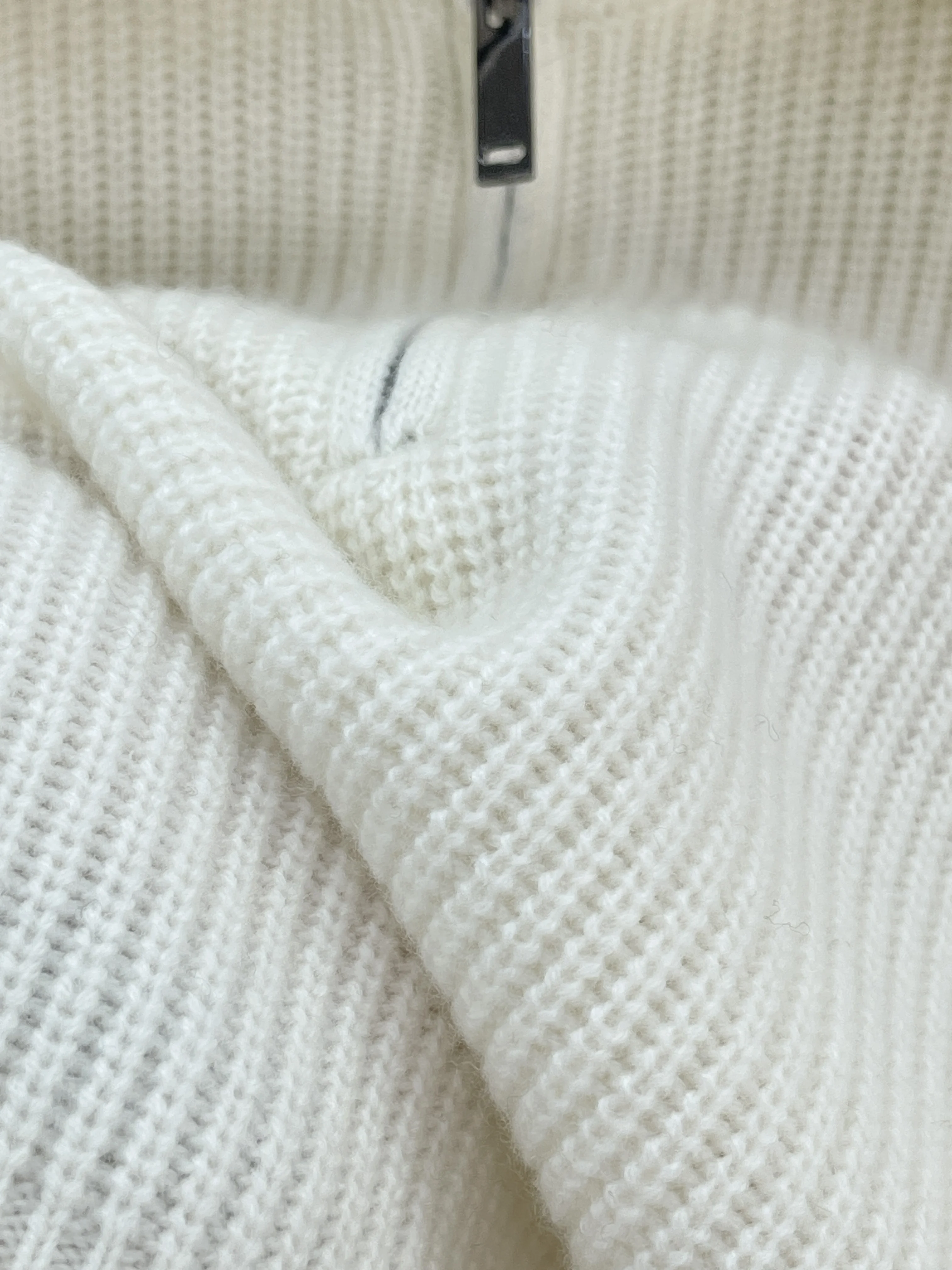 

Autumn And Winter New High Quality Fashion Casual Lapel Half Zip Cashmere Sweater For Women