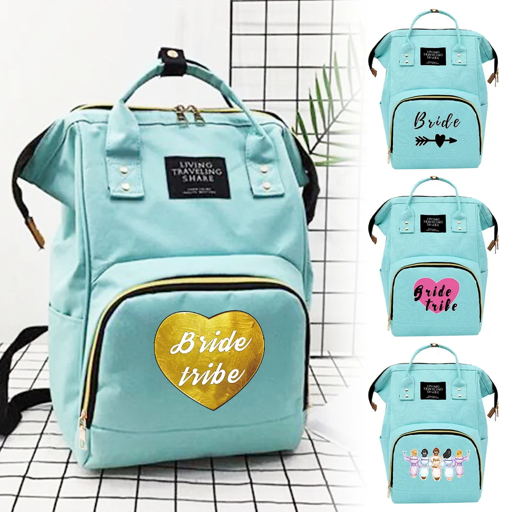 

Mommy Backpack Multifunction Nappy Changing Pouch Large Capacity Newborn Products Storage Bags Bride Series with Compartments