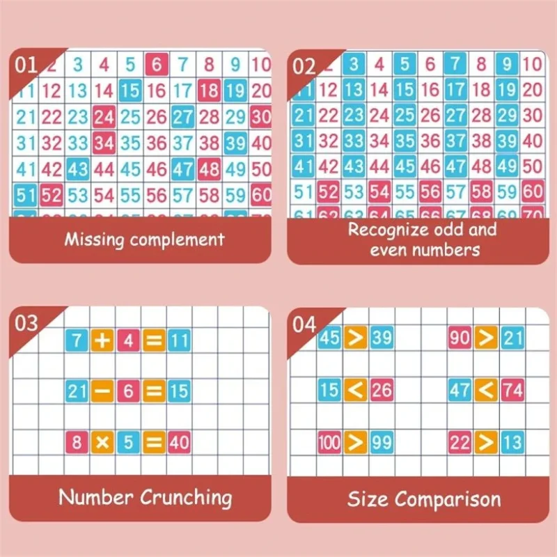 어린이용 자기 숫자 책, 수학 카운트 보드 게임, 산수 학습 교육 보조, 조기 교육 나무 장난감