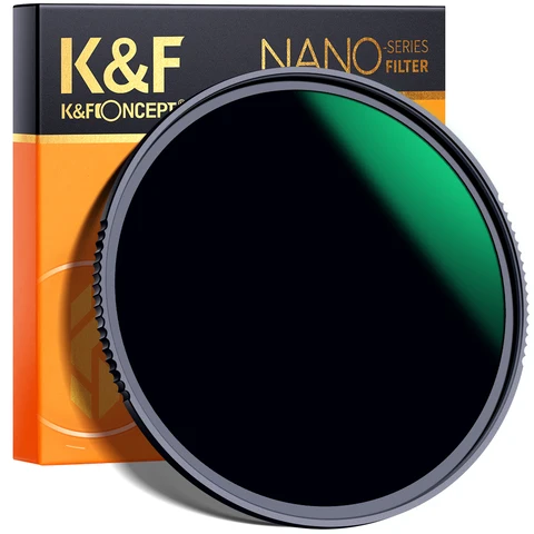 Filtro ND1000 K&F CONCEPT para Câmera, Filtro de Densidade Neutra Fixo, Lente de Vidro Óptico para Acessórios DSLR 86mm 95mm 105mm 112mm