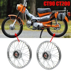 2PC NEW wheelset Rim Circle FRONT-REAR WHEEL RIM + HUB + SPOKE For HONDA TRAIL 90 200 CT90 CT200 [F7S+R4.1S] Motorcycle Tyre Rim