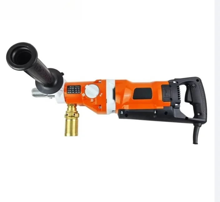 F180PRO Electric Core Drill Variable Speed 2200W Micro-percussion Drill Motor 180MM Max Diameter 220-240V Dust Dry Wet Use