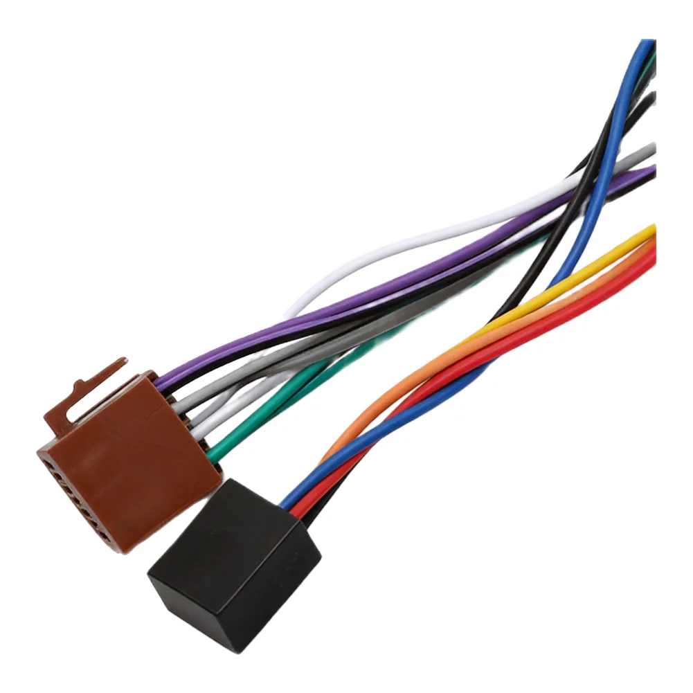 16Pin For ISO Radio Wiring Harness Adapter for Hyundai and For Kia Including Tucson Rio Optima Sorento with ABS Material