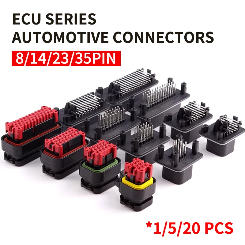 

1/5/20PCS ECU Controller 8 14 23 35Pin Positions AMPSEAL PCB Mount Housing Plug Header Vertical Male Connector 776228-1 770680-1