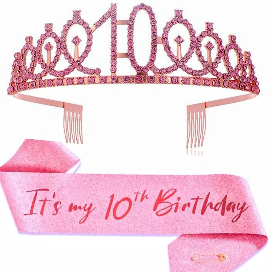 "This Is My" Birthday Tiara & Sash