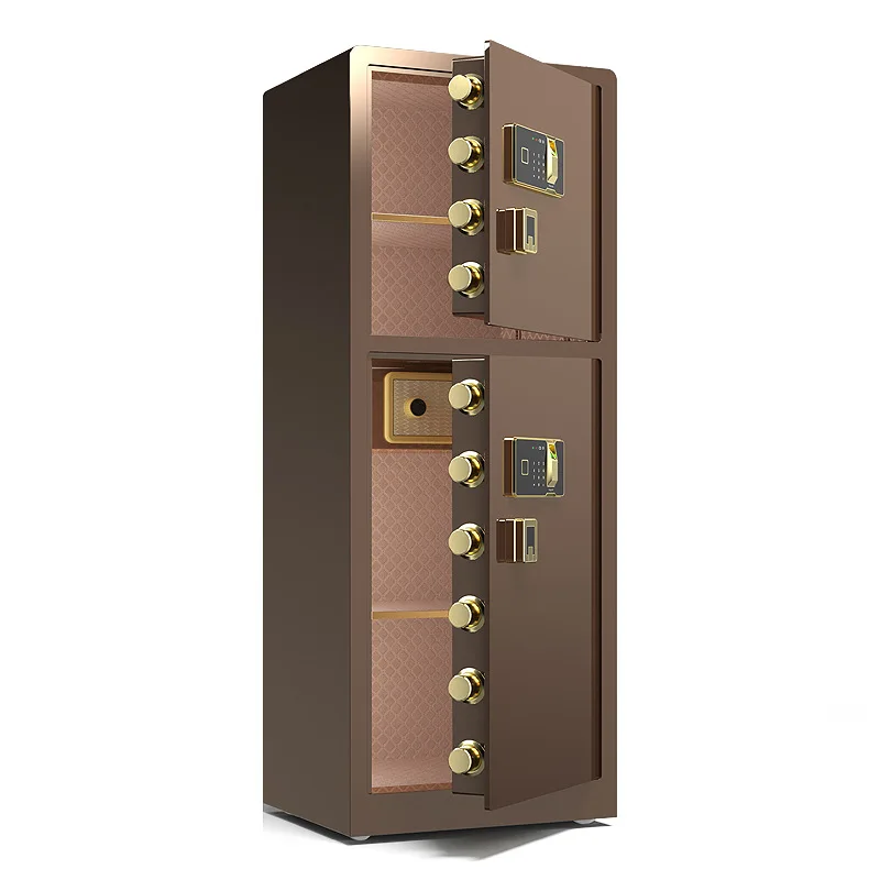 Safe Large Heavy Duty Double Door Business Office Home Safe Anti-theft Fingerprint Intelligent Secret Cabinet 1.5m