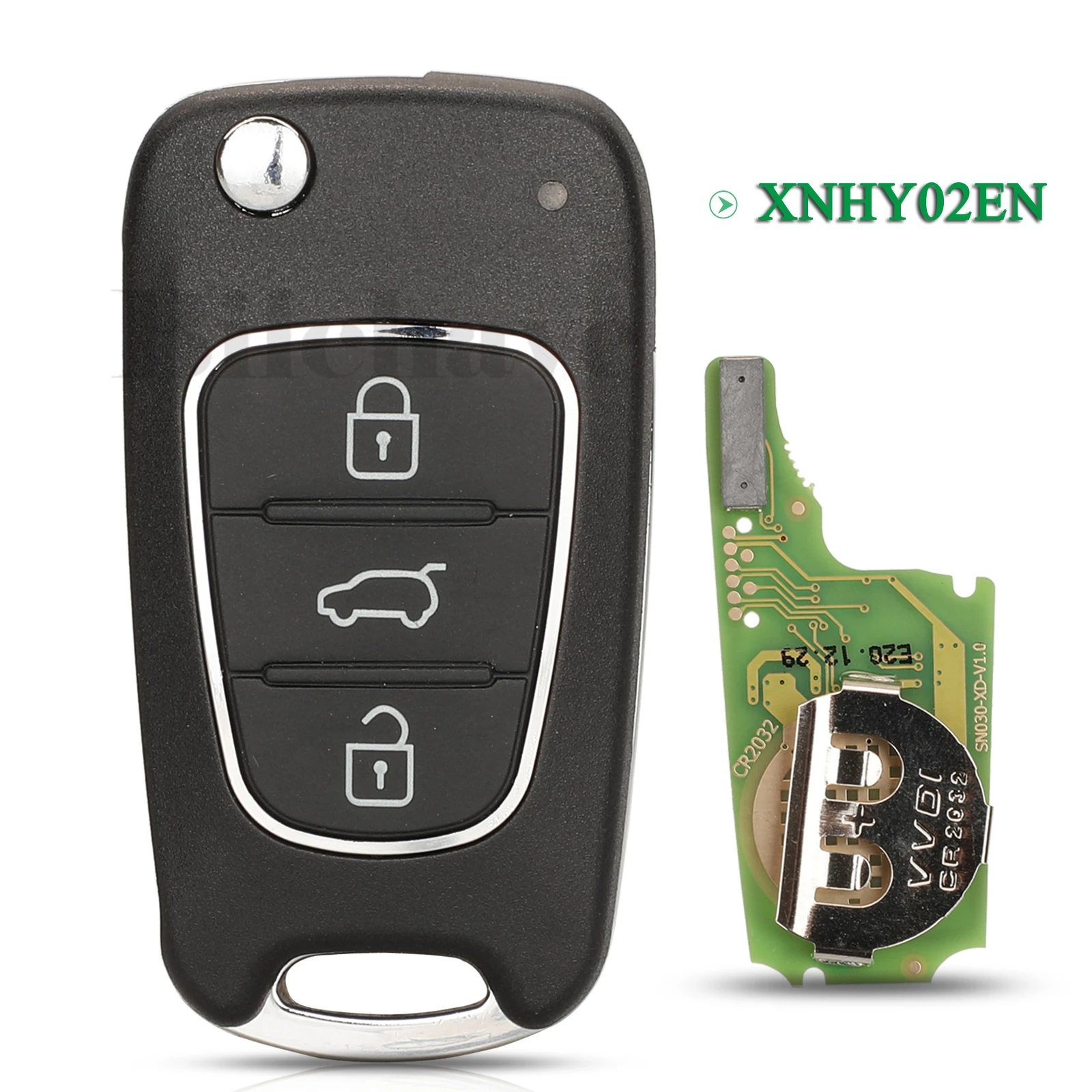 

jingyuqin 3 Buttons XNHY02EN Universal VVDI Wireless Remote Car Key Fob For Xhorse VVDI2 Mini Control Key Tool Hyundai Style