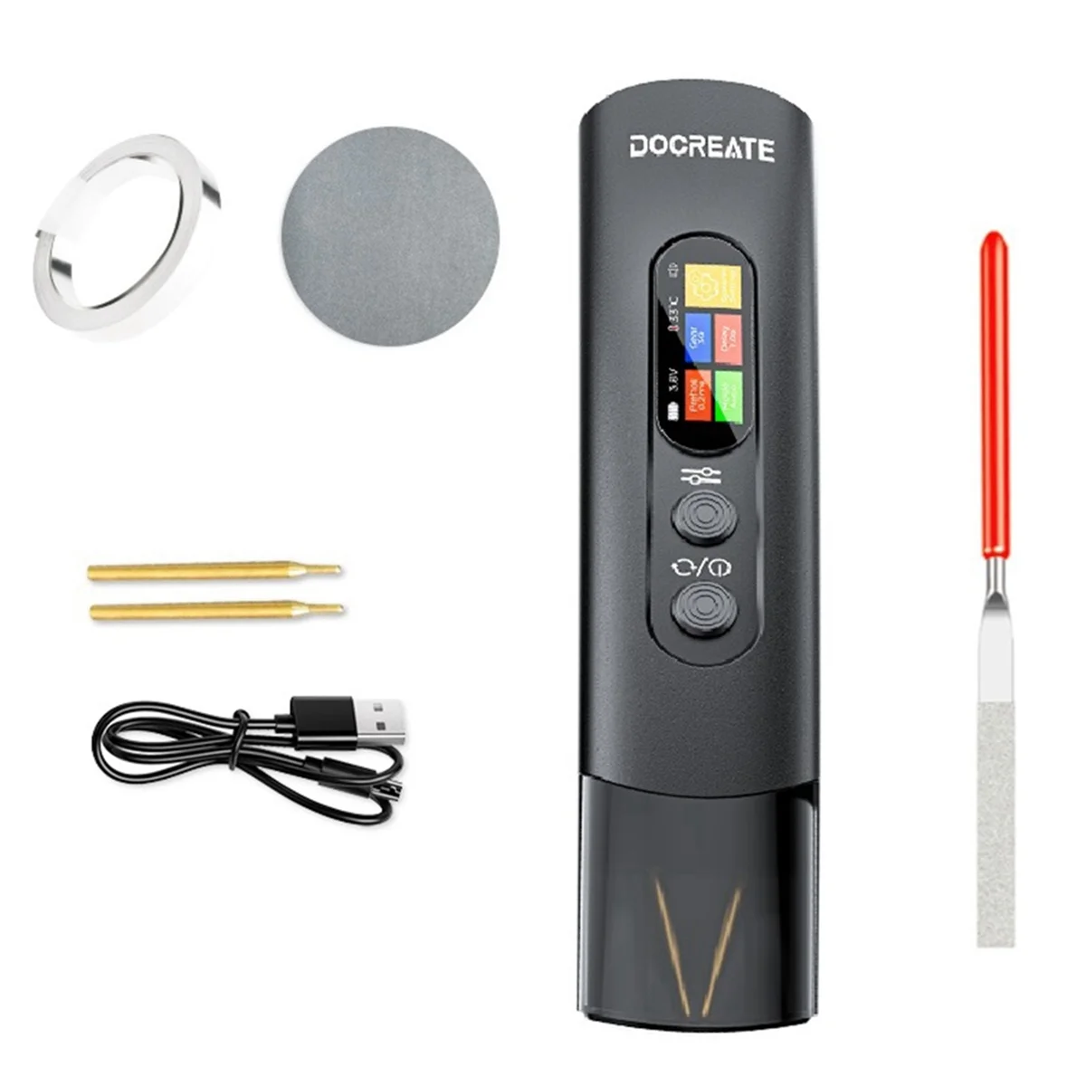 A83Z  99-Layer Welding Gears Handheld Spot Welder Adjustable Portable Digital Display Mini Spot Welding Machine