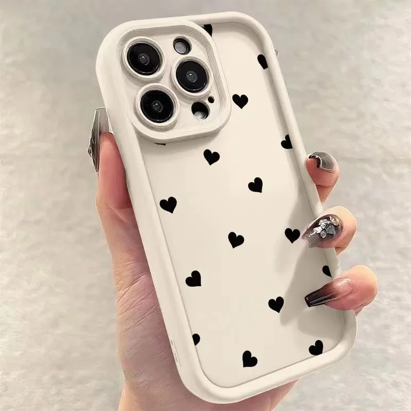 Phone Case New High Quality Screen full of love all-inclusive emery For iPhone 11 13 14 15 Pro Max 12 Mini 7 8 Plus XS XR SE