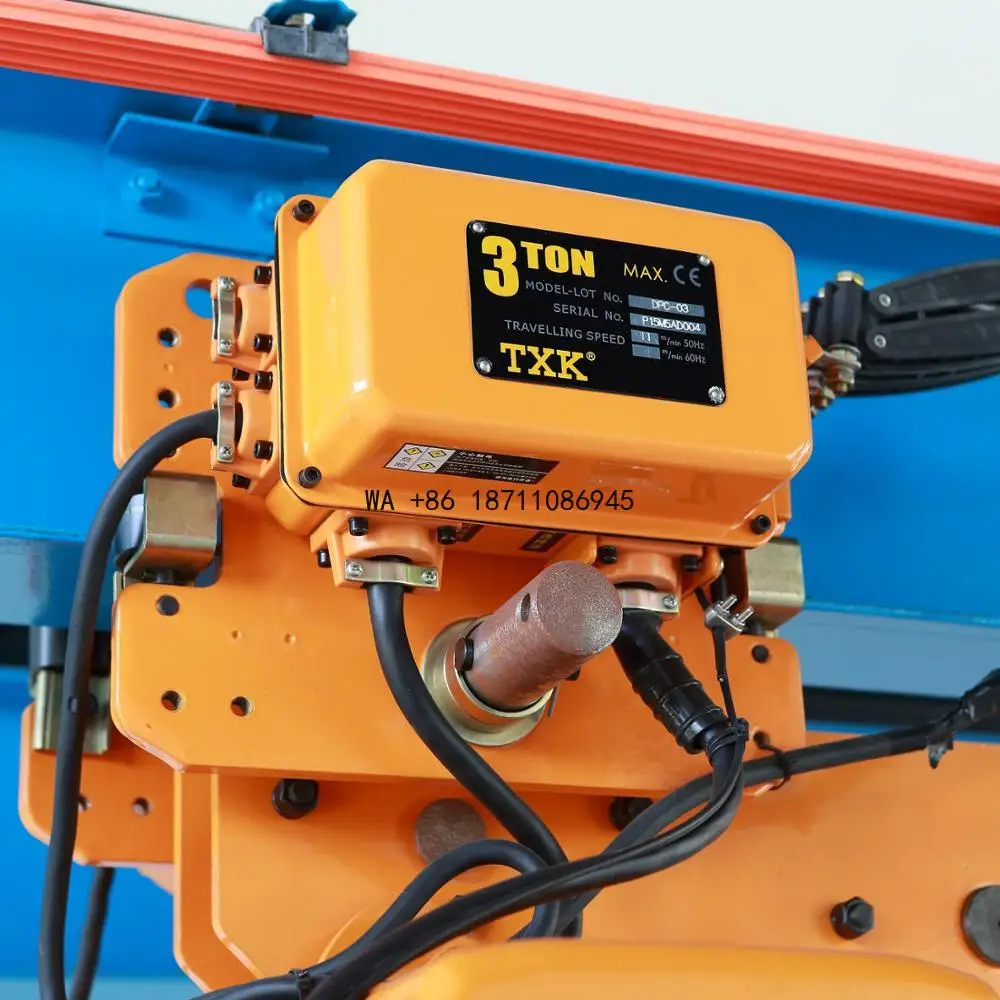 

3 Ton Electric Chain Hoist with Electric Motor Trolley Chinese Manufacturer