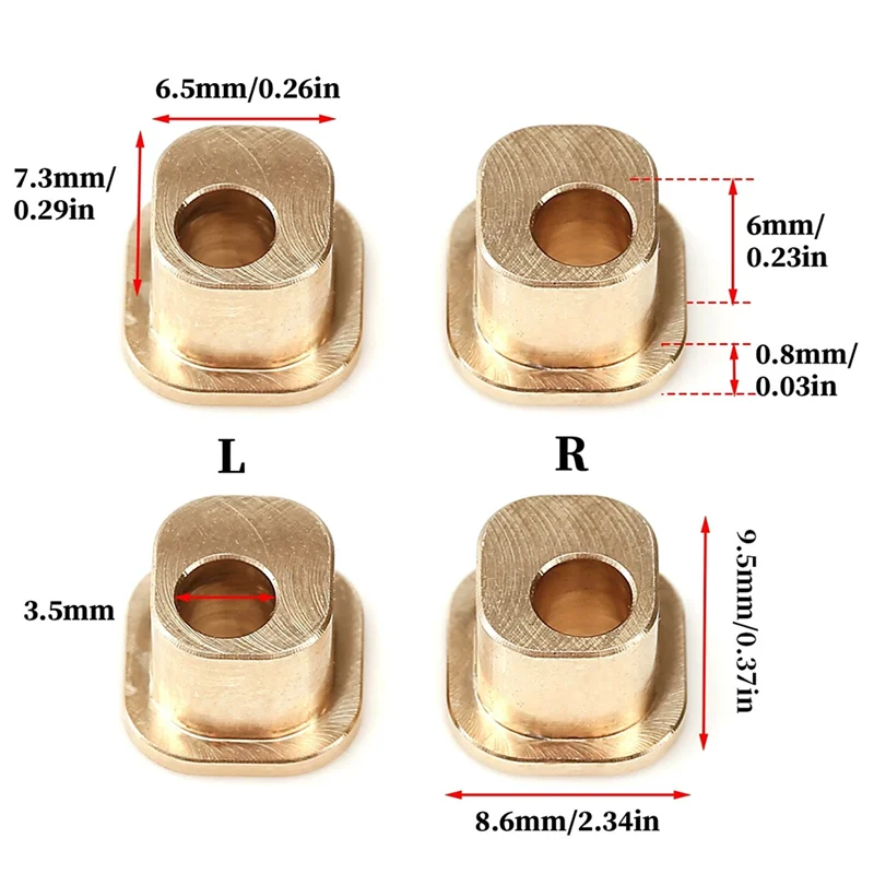 RC Car Upgrade Rear Wheel Seat Counterweight Kit For 1/10 KYOSHO MP10 TO-271-MP10 RC Car Accessories