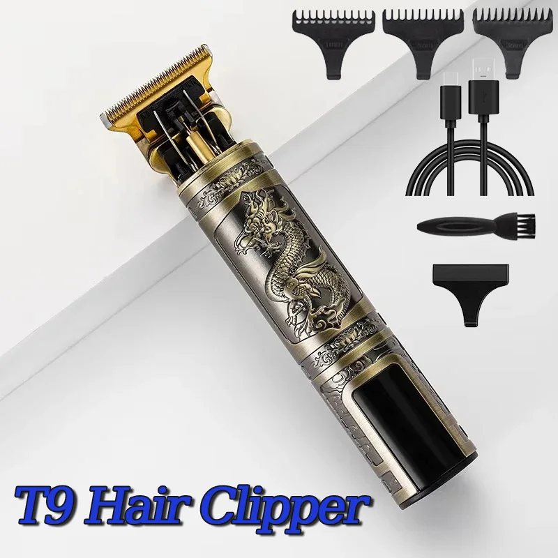 Cortadora de Pelo T9, Afeitadora de Barba, Recortadora de Vello Corporal, Máquina Eléctrica para Cortar el Pelo, Recortadora Profesional para Barberos, Afeitadora para Hombres
