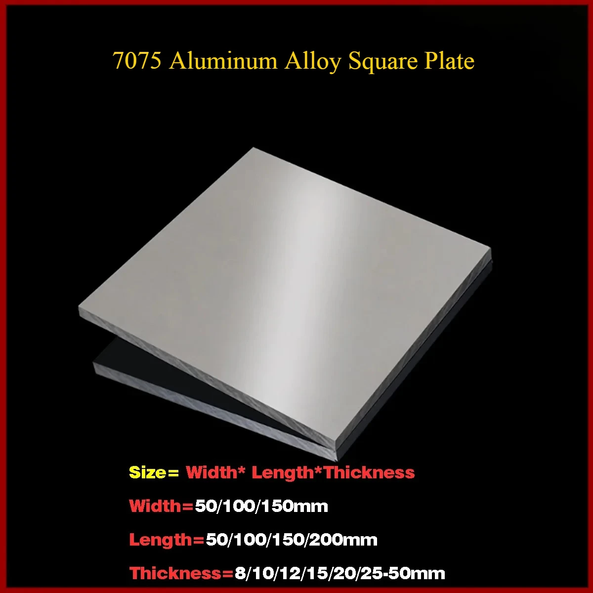 

7075 Aluminum Alloy Sheet Thickness=8/10/12/15/20/25-50mm 7075 Aluminum Plate Large Aluminum Block CNC Processing Materials