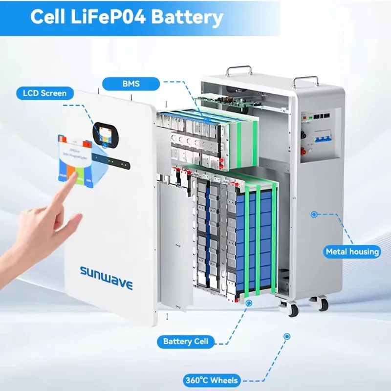 Sunwave 20kWh Home Solar Energy System LiFePo4 Lithium Battery 10kW 15 KWh 21kw Hybrid Grid System IP54 8000 Cycles Life