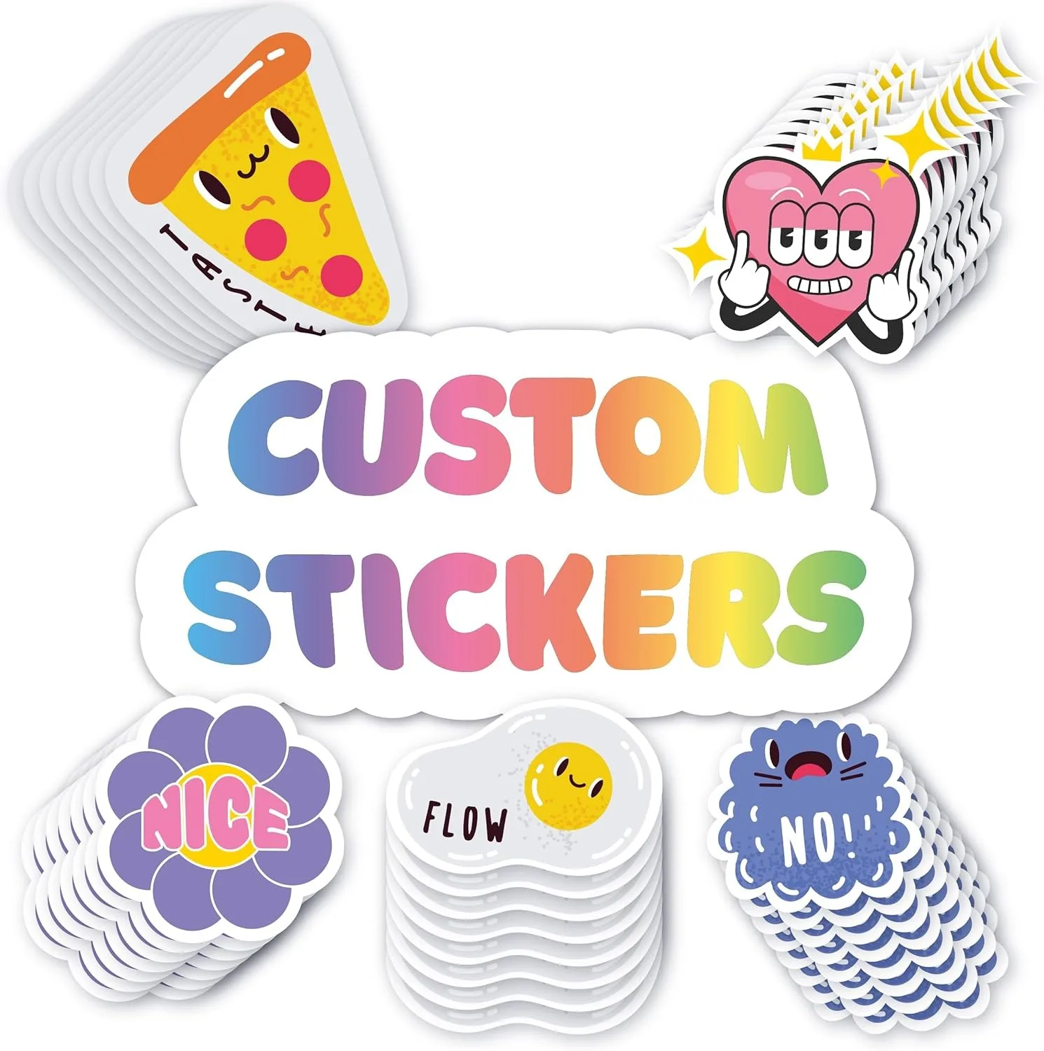Custom Car Stickers Personalized Labels & Logo for Business Vinyl Product Advertising Commercial Promotional Decorative Stickers