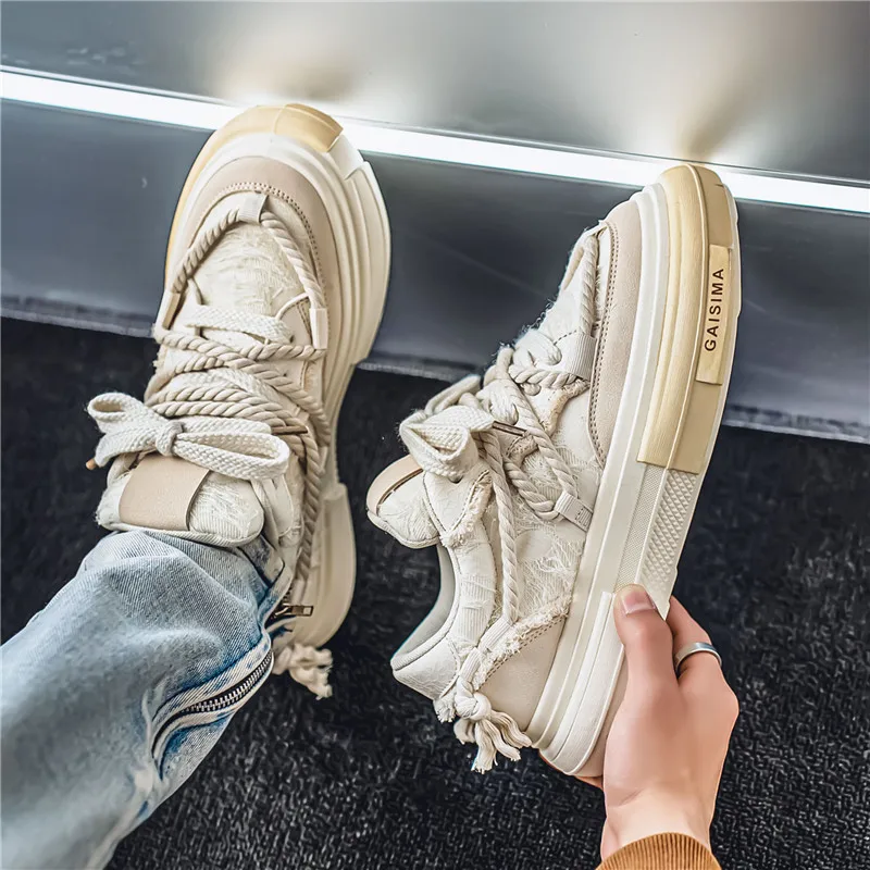 

Thick soled bread shoes, canvas shoes, sports and leisure shoes, board shoes, student trendy shoes