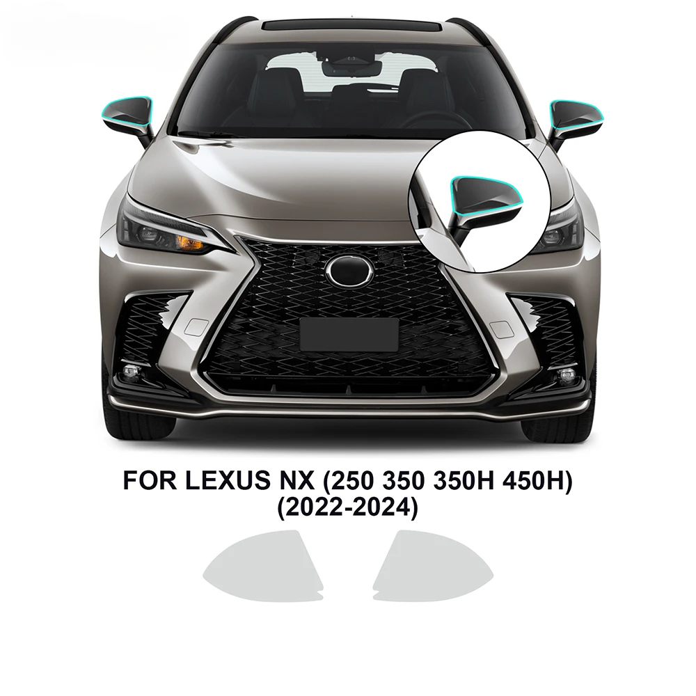 for Lexus NX 250 350 350H 450H 2022 2023 2024 Clear Pre Cut PPF Scratch Car Paint Protection Film TPU Headlight Rearview mirror