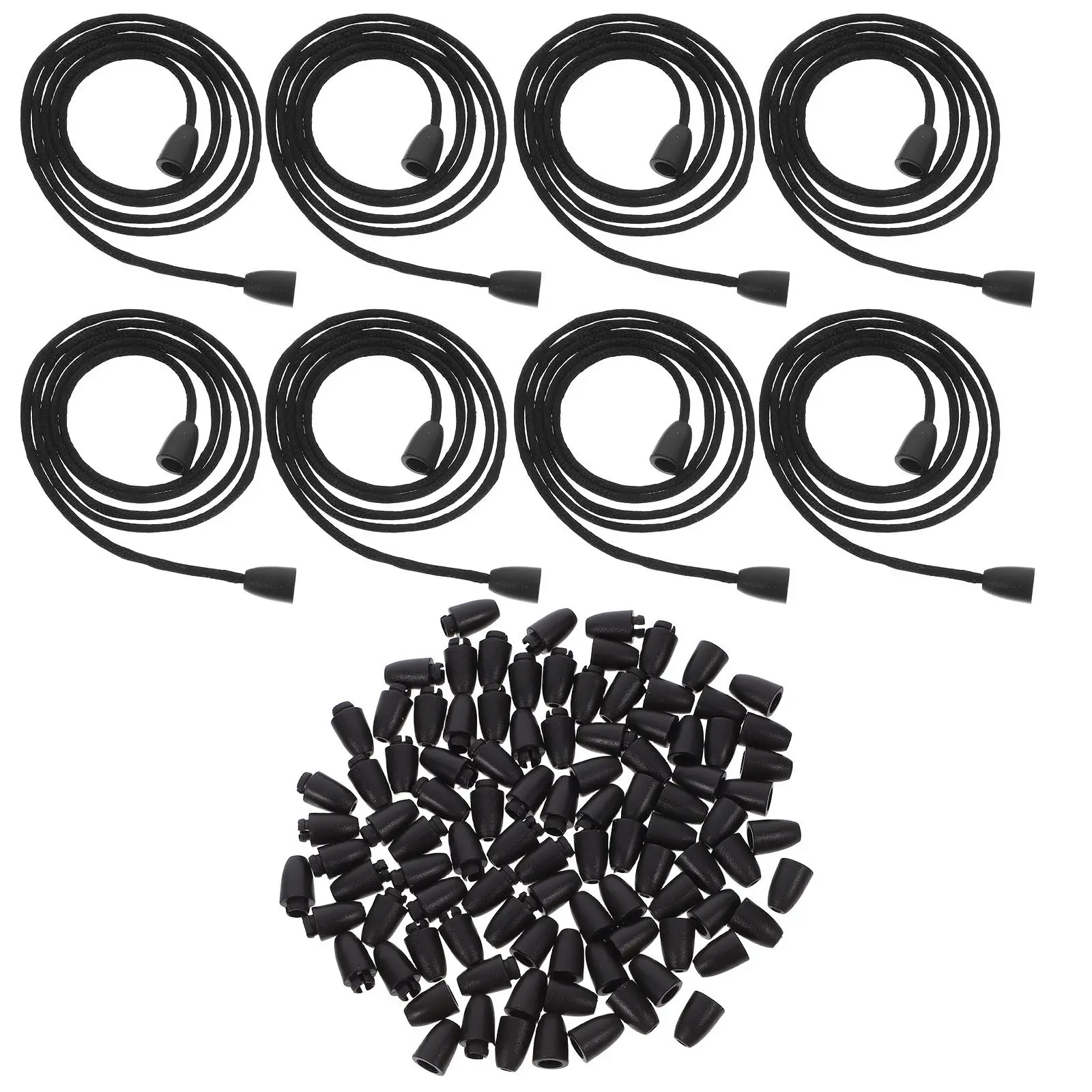 

Набор пластиковых разъемных застежек-бочонков для ожерелий, шнурков, бейджей, изготовления украшений и поделок своими руками