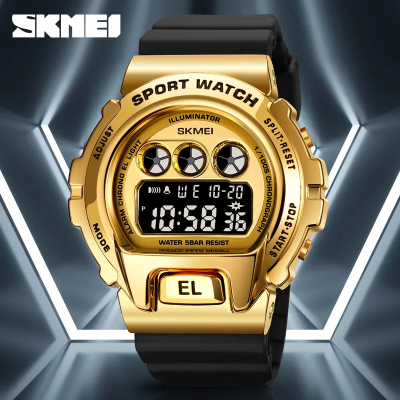 

Skmei Fashion Brand Men's Sport Watch Tough Guy Alloy Men's Fashion Brand Waterproof Electronic Watch Student Watch