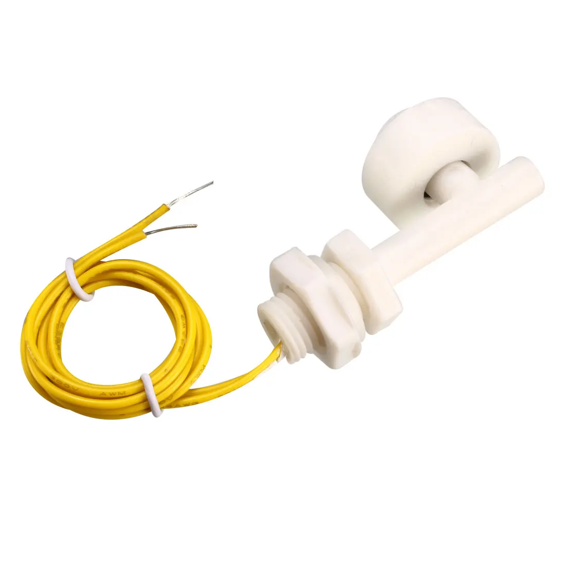 2 pz PP interruttore a galleggiante M12 54mm serbatoio di pesce sensore di livello dell'acqua liquida ad angolo retto plastica bianca ZPC1 interruttore a galleggiante