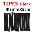 12 piezas de 3 mm de color negro